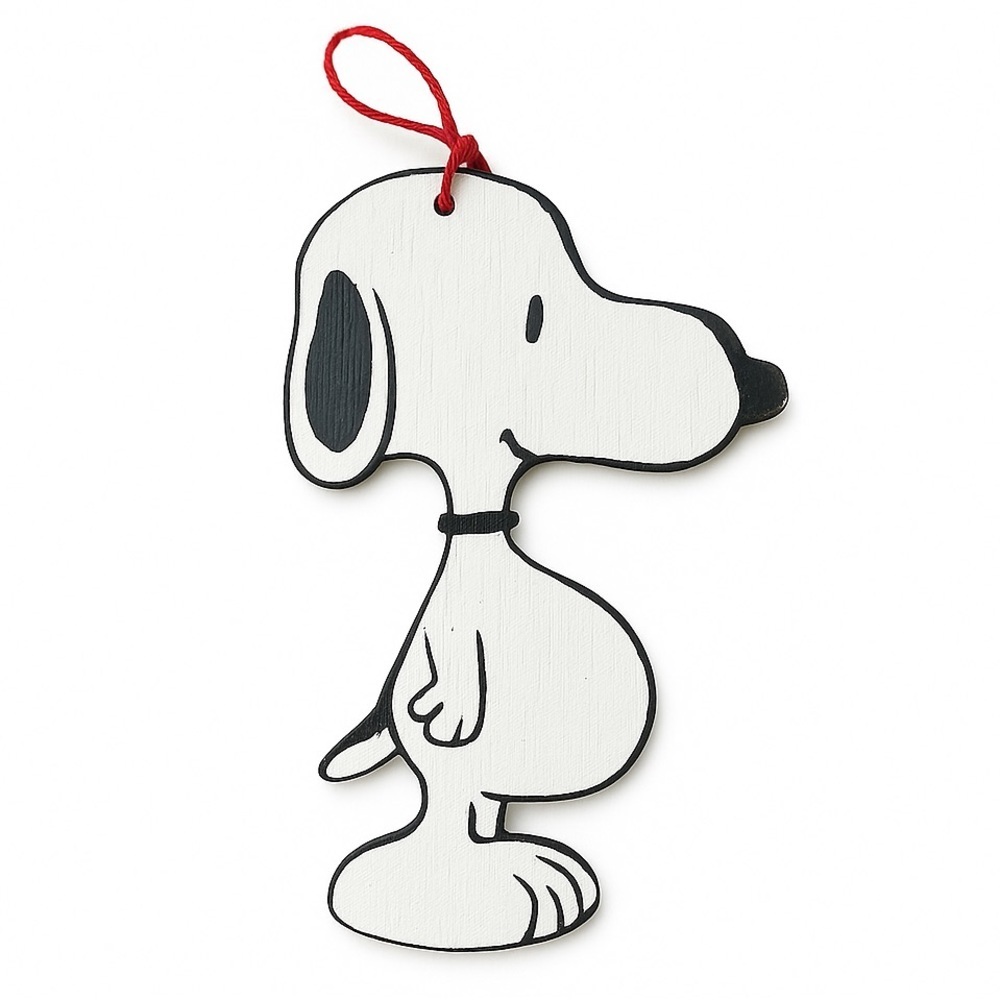 Wooden Snoopy Ornament
